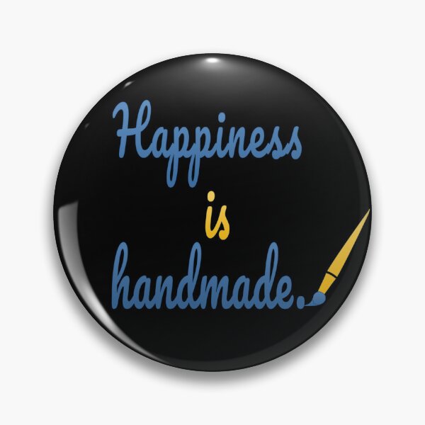Item preview, Copie de Happiness Is Handmade – Heartfelt Craft Quote Design designed and sold by ArtVibeDesign.