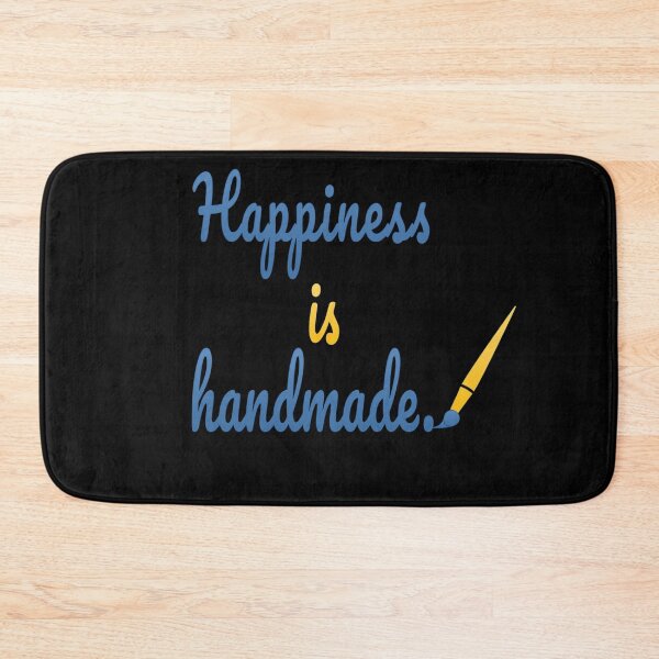Item preview, Copie de Happiness Is Handmade – Heartfelt Craft Quote Design designed and sold by ArtVibeDesign.