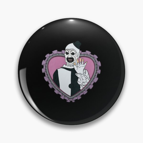 Item preview, Cute Terrifier Love Horror Movie Halloween Pink Heart  designed and sold by FmStyleArt.