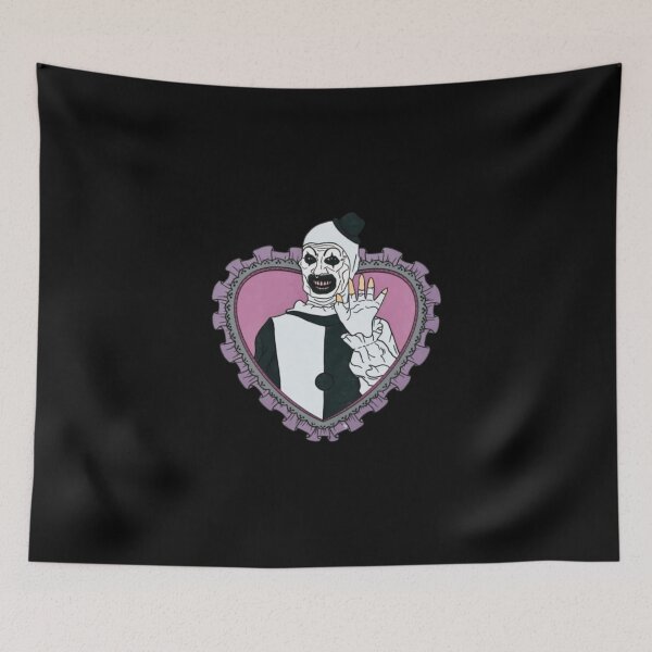 Item preview, Cute Terrifier Love Horror Movie Halloween Pink Heart  designed and sold by FmStyleArt.