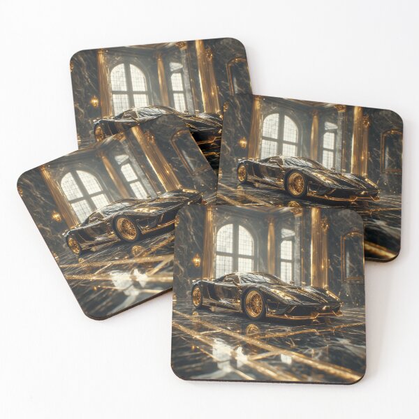 Item preview, Gold Super Car Art  designed and sold by TheDarkWardrobe.