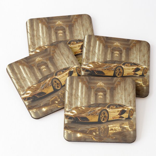 Item preview, Gold Super Car Art  designed and sold by TheDarkWardrobe.