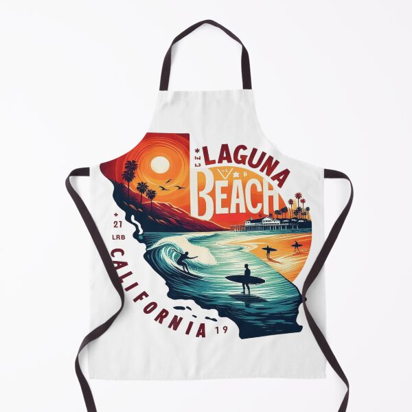 Item preview, Watercolor California Art Travel Print of Laguna beach - Surfer beach designed and sold by erkinmaddison.