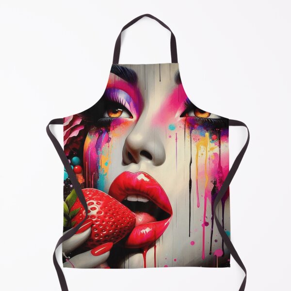 Item preview, Fierce Glamour – Neon Pop Diva with strawberry designed and sold by Ghost Archer Illusions.