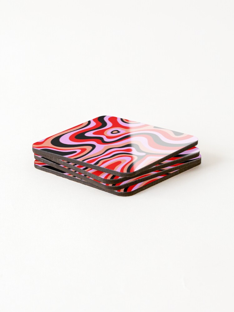 Thumbnail 4 of 5, Coasters (Set of 4), Psychedelic Pattern designed and sold by ViaARTfactory.