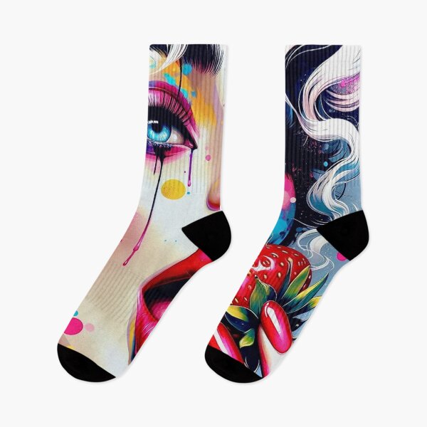Item preview, Fierce Glamour – Neon Pop Diva with strawberry designed and sold by Ghost Archer Illusions.
