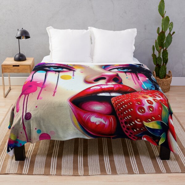 Item preview, Fierce Glamour – Neon Pop Diva with strawberry designed and sold by Ghost Archer Illusions.