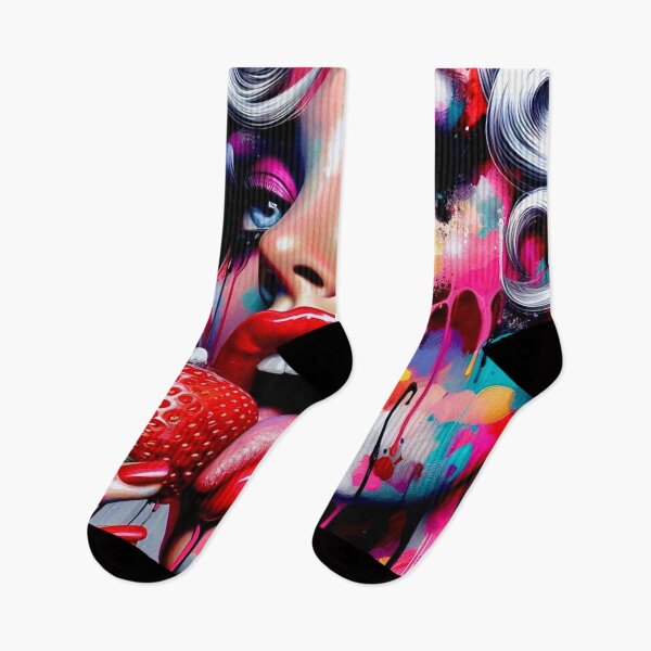 Item preview, Fierce Glamour – Neon Pop Diva with strawberry designed and sold by Ghost Archer Illusions.