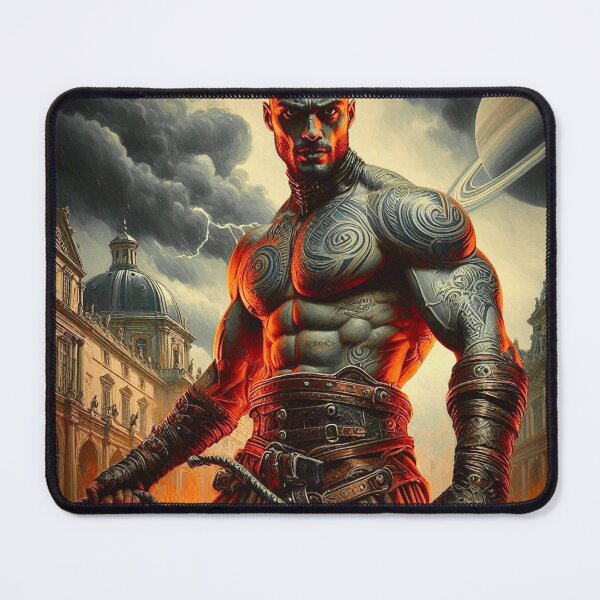 Item preview, Tattooed Valkyrie – Warrior God in a Cosmic Renaissance designed and sold by Ghost Archer Illusions.