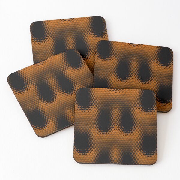 Item preview, Orange Optical Waves designed and sold by Kaleidoscope Print.