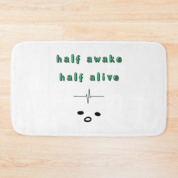Item preview, Half Awake, Half Alive – Funny Relatable Quote Art designed and sold by mintmono-studio.