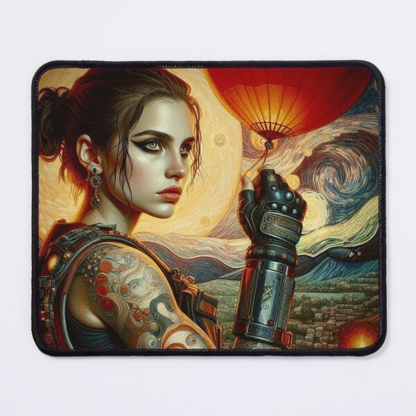 Item preview, Tattooed Valkyrie – Warrior Goddess in a Cosmic Renaissance designed and sold by Ghost Archer Illusions.