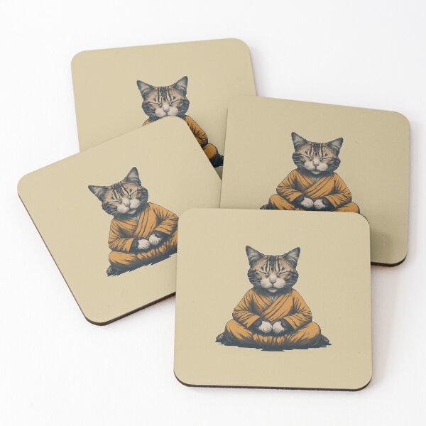 Item preview, Meditation Cat | Peaceful Zen Buddhist Cat Spiritual Gift | Spiritual Mindful Cat for Yoga Lovers designed and sold by Feline Rockstars.