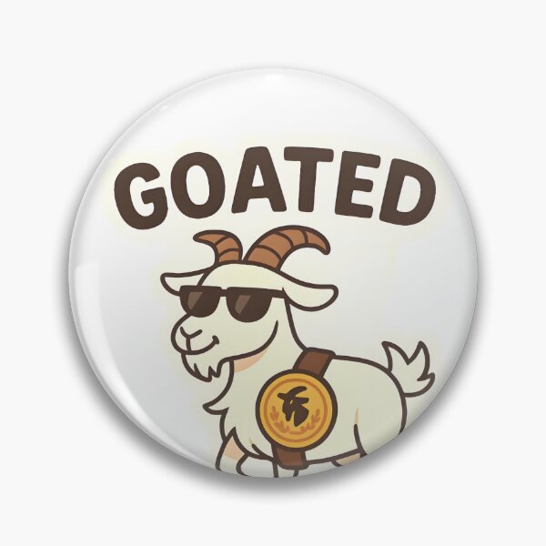Item preview, goated-goat-meme-cool-goat-with-glasses designed and sold by Mona's studio.
