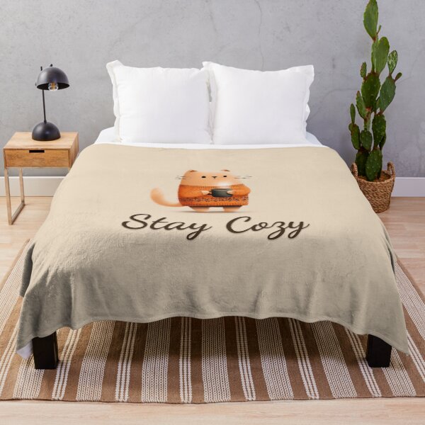 Item preview, Stay Cozy - Cute Cat in Sweater, Cozy Vibes Gift for Cat Lovers designed and sold by CatCraftCo.