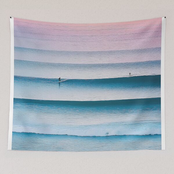Item preview,  Minimalist Ocean Pastel Sunset designed and sold by SurfolioPrints.