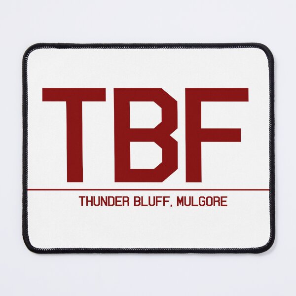 Item preview, Thunder Bluff, Mulgore Airport Code - Horde Red designed and sold by dirtnappd.