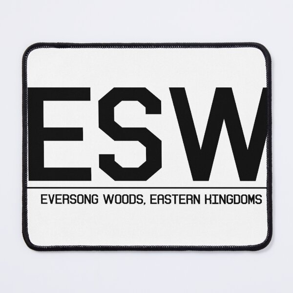 Item preview, Eversong Woods, Eastern Kingdoms Airport Code - Black designed and sold by dirtnappd.