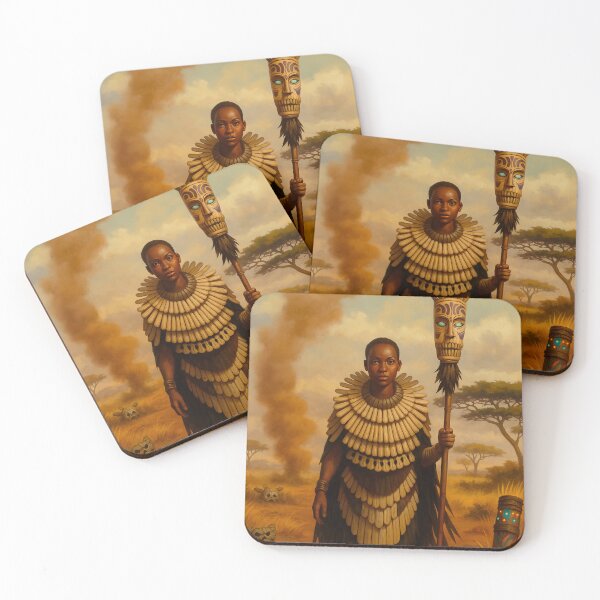 Item preview, Ancient Earth Witch – African Tribal Magic Illustration designed and sold by WitchPrint.