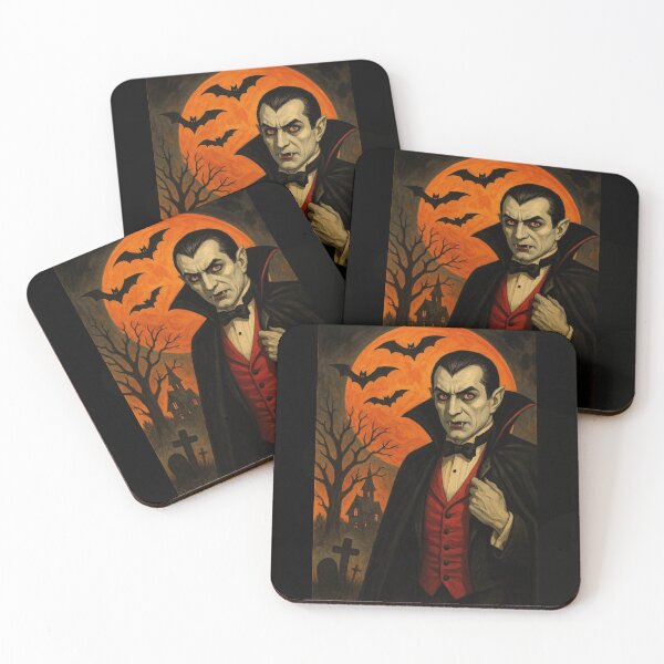 Item preview, Classic Vampire with Bats and Blood Moon Scene designed and sold by ddproducts.