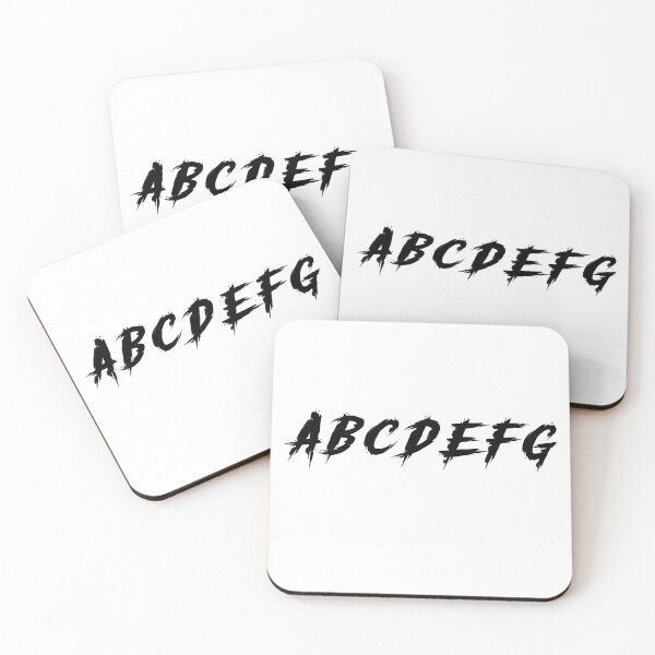 Item preview, ABCDEFG Gritty Alphabet designed and sold by Pikamuu.