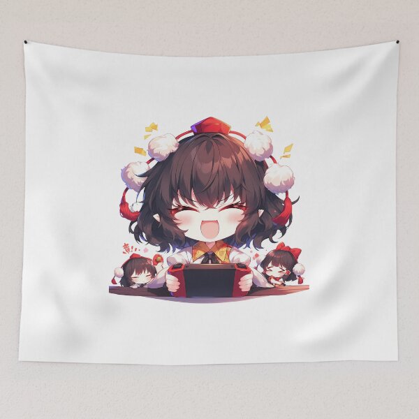 Item preview, Shameimaru Aya Touhou Fujibayashi Kyou Clannad Anime Chibi Gamer Cute designed and sold by earlobejerk.