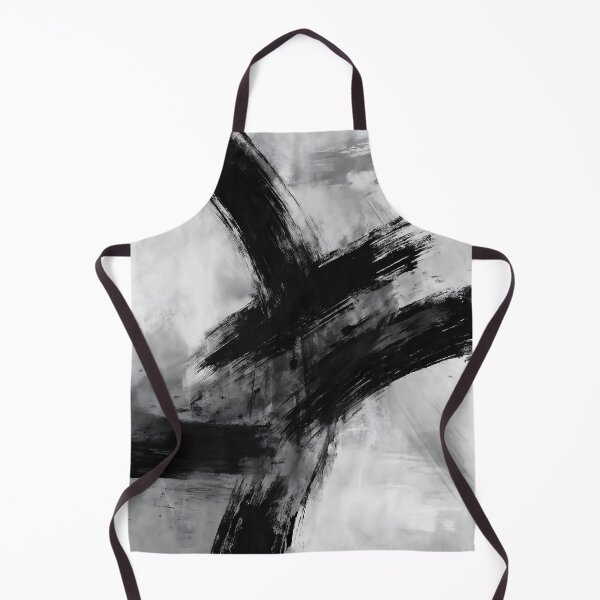 Item preview, Minimalist Black White Grey Abstract Painting designed and sold by svarupa.