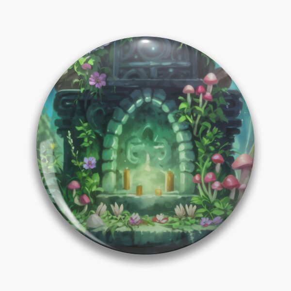 Item preview, Enchanted Altar – Pink Mushrooms, Candles & Nature Magic designed and sold by WitchPrint.