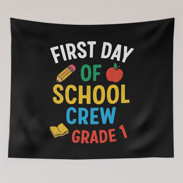 Item preview, First Day of School T-Shirt | Back to School Crew Shirt | Grade 1 Teacher Student Matching Outfit designed and sold by Mographic997.