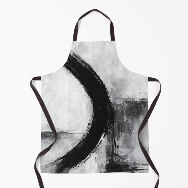 Item preview, Minimalist Black White Grey Abstract Painting designed and sold by svarupa.