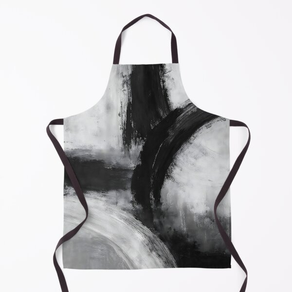 Item preview, Minimalist Black White Grey Abstract Painting designed and sold by svarupa.