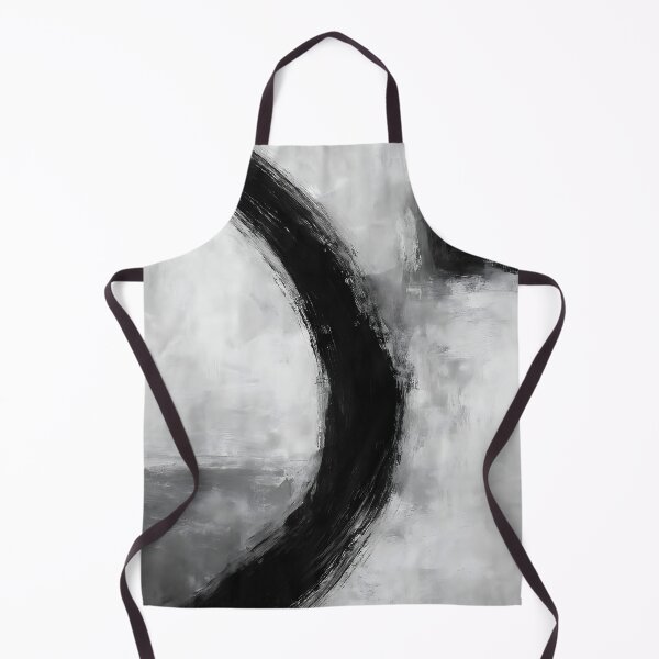 Item preview, Minimalist Black White Grey Abstract Painting designed and sold by svarupa.