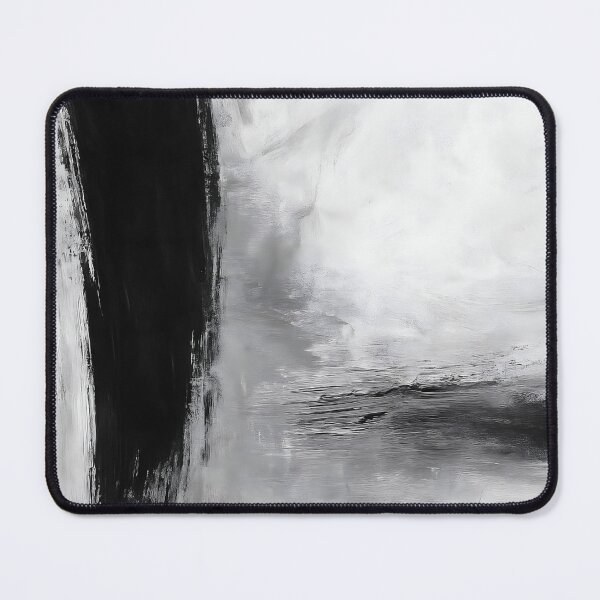 Item preview, Minimalist Black White Grey Abstract Painting designed and sold by svarupa.