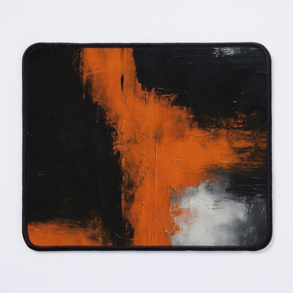 Item preview, Minimalist Black Orange Abstract Painting designed and sold by svarupa.