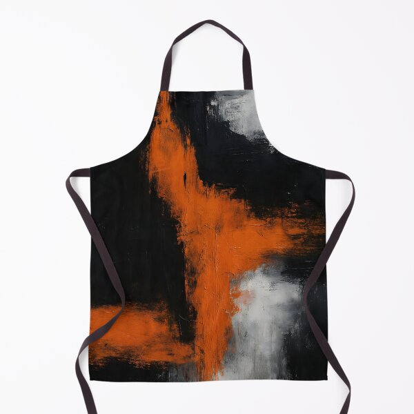 Item preview, Minimalist Black Orange Abstract Painting designed and sold by svarupa.
