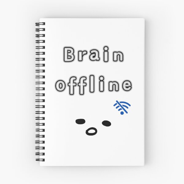 Item preview, Brain Offline – Minimal Sarcastic Quote designed and sold by mintmono-studio.