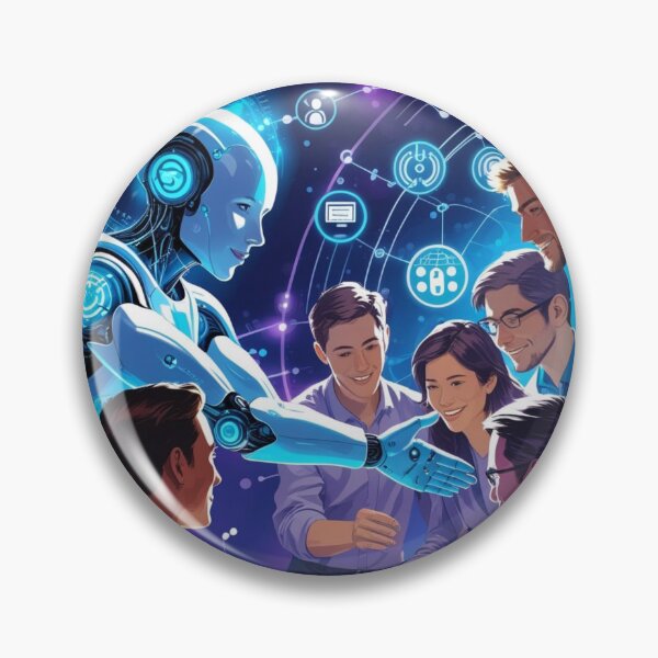 Item preview, Human-AI Collaboration – Digital Future Teamwork designed and sold by smitke.