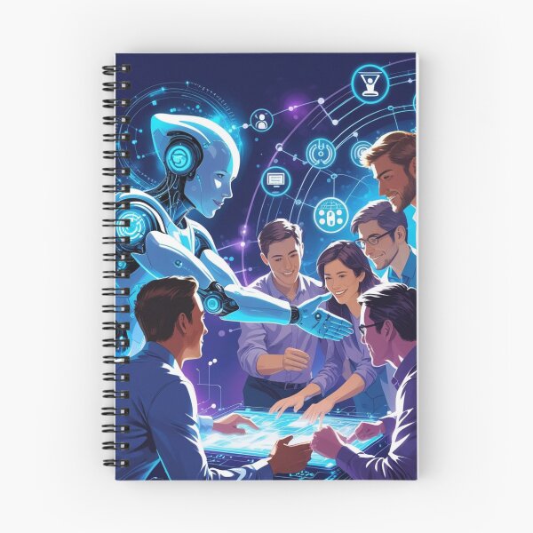 Item preview, Human-AI Collaboration – Digital Future Teamwork designed and sold by smitke.