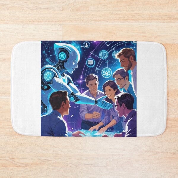 Item preview, Human-AI Collaboration – Digital Future Teamwork designed and sold by smitke.