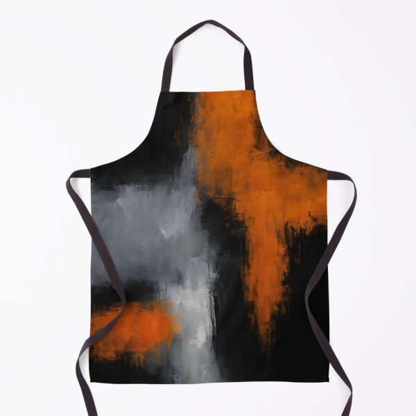 Item preview, Minimalist Black Orange Abstract Painting designed and sold by svarupa.