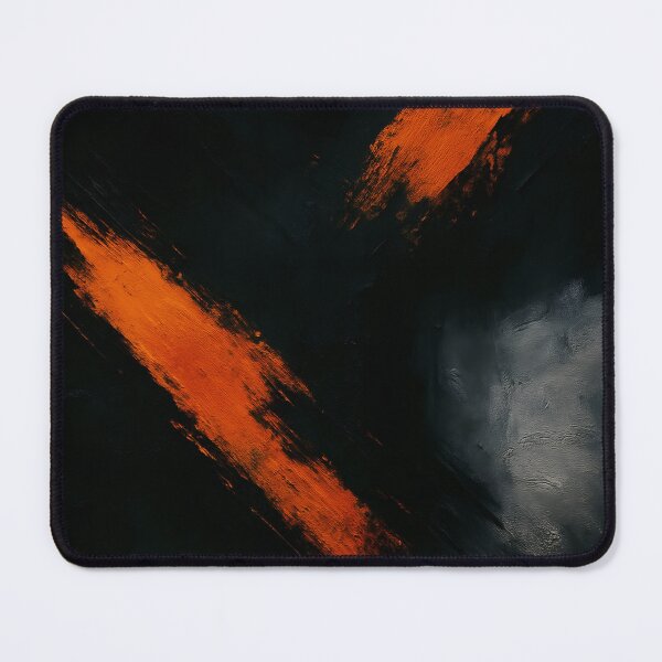 Item preview, Minimalist Black Orange Abstract Painting designed and sold by svarupa.