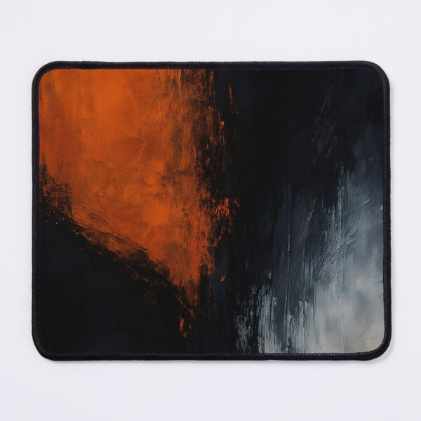 Item preview, Minimalist Black Orange Abstract Painting designed and sold by svarupa.
