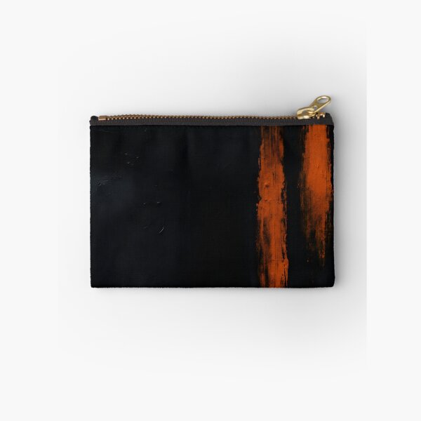 Item preview, Minimalist Black Orange Abstract Painting designed and sold by svarupa.