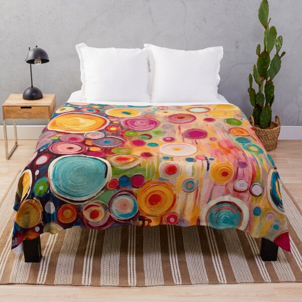 Item preview, Gustav Klimt Flower Garden in Bright Colors designed and sold by Vicky Brago-Mitchell®.