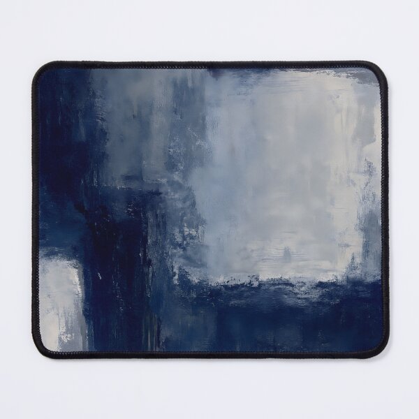 Item preview, Minimalist Blue Gray Abstract Painting designed and sold by svarupa.
