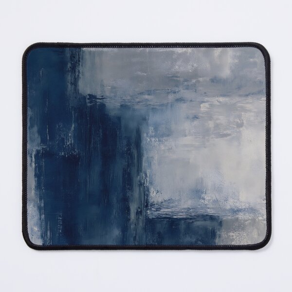 Item preview, Minimalist Blue Gray Abstract Painting designed and sold by svarupa.