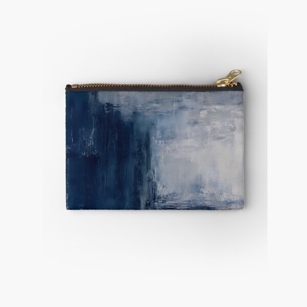Item preview, Minimalist Blue Gray Abstract Painting designed and sold by svarupa.