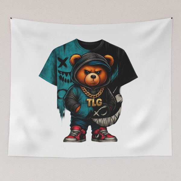 Item preview, Streetwear Teddy Bear Hoodie – Urban Hip Hop TLG Style designed and sold by TLG-Supply.