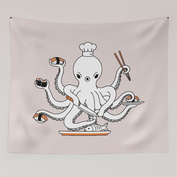 Item preview, Octopus Sushi Master designed and sold by Amir Faysal.