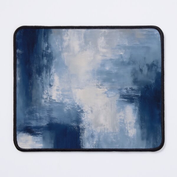 Item preview, Minimalist Blue Gray Abstract Painting designed and sold by svarupa.
